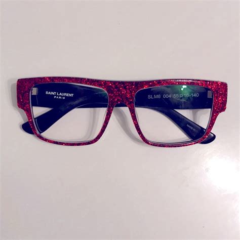 ysl red glitter sunglasses|who makes YSL sunglasses.